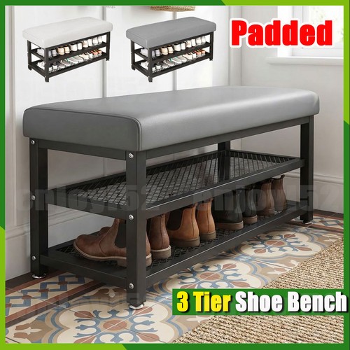 Tier shoe rack - tier, bench