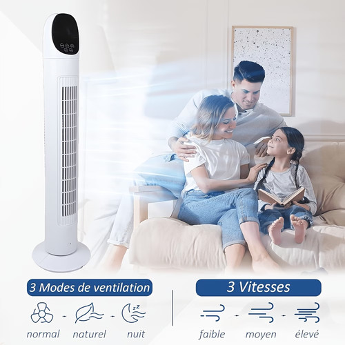 Tower fan large cooler quiet