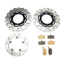 Front rear brake discs pads - rear,