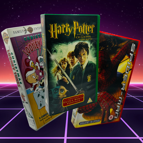 Vhs video tapes - tapes, blockbuster