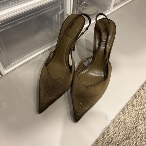 Zara olive heels - olive, 39