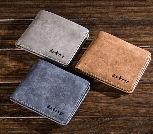 Mens leather wallet - wallet, rfid