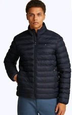 Tommy Hilfiger Men's Core Packable padded Jacket, Navy Size XL water repellent