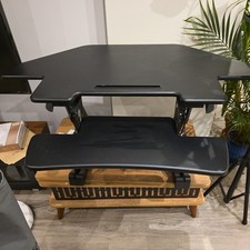 Height Adjustable Stand up Desk | 110x78cm | Duronic Sit-Stand Desk 