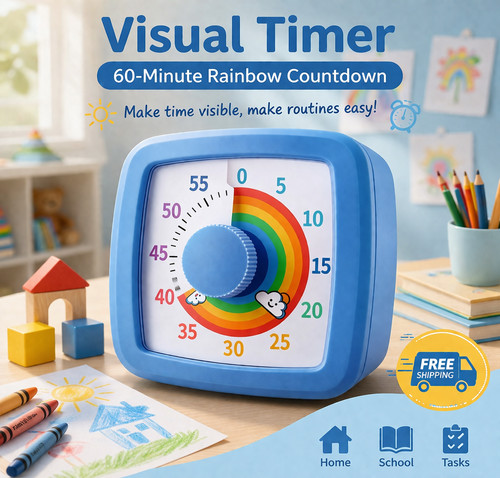 Minute visual timer clock - timer-,