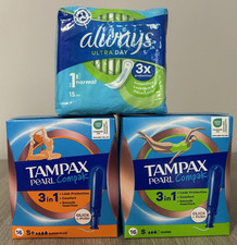 TAMPAX PEARL COMPAK 3 IN 1