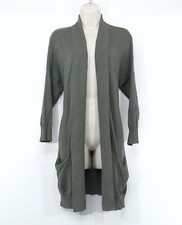 ATMOSPHERE Olive Green Soft Thin Knit Relaxed Fit Women's Cardigan Shrug UK 14