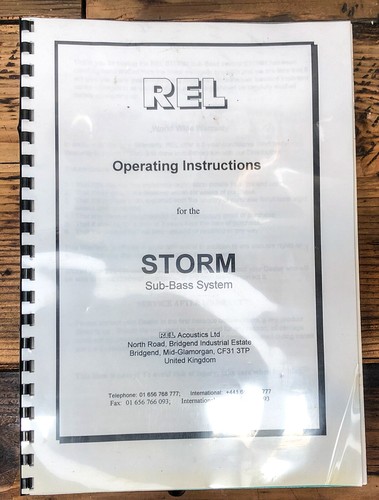 Rel storm sub bass - sub, system