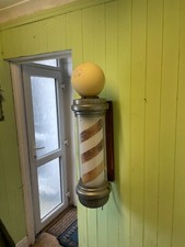 Antique Barbers pole , 1920s orginal condition 