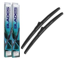 FRONT WIPER BLADE SET FITS NISSAN MICRA HATCHBACK 12/2016 - >