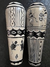 2 Ceramic Vases. African Vibes