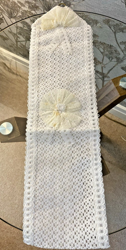 Vintage retro white polyester - vintage,