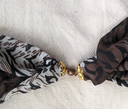 Scarf scayflace polyester - polyester, gold