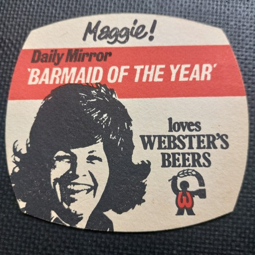 Webster beer mat cat - beer, no