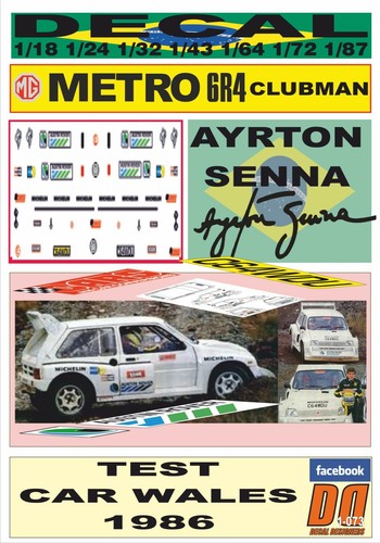 Decal metro 6r4 clubman - decal, mg