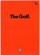 Volkswagen Golf Mk1 Hatchback 1980-81 UK Market Sales Brochure GTi GLS LS LD L N