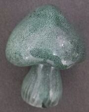 Vintage Green Ceramic Toadstool Mushroom Outdoor Or Indoor Approx 14 cm Tall