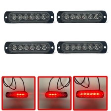 4x Red LED Strobe Lights