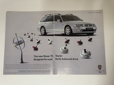 Original Rover 75 Tourer Estate Magazine Advert Man Cave Wall Art Frame Ready