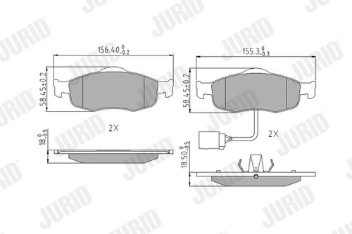 Front jurid 571522j - jurid, pad