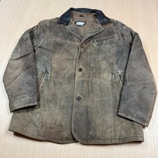 Gimos Leather Jacket Barn Coat Distressed Dean Winchester Blazer us 42 eu 52