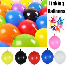 12" Linking Balloons Quick Link Baloon Pack 10-50 Party Decoration Tale Ballons