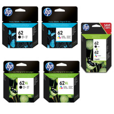 HP 62 / 62XL Black & Colour Ink Cartridges lot