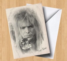 Personalised Labyrinth Inspired (David Bowie) Sketch/Art Style Birthday Card