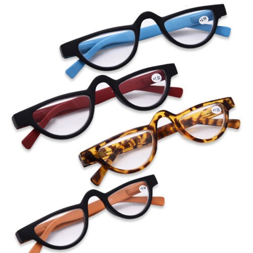 Vintage reading glasses half - reading,
