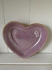 Pink heart shaped trinket dish