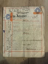 1902 antique parchment - 1902,