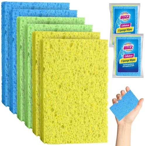 12pk cellulose sponge - cellulose, wipes