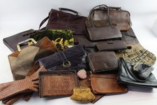 Vintage Handbag Collection Patchwork Structured Carpet Bag and Purses