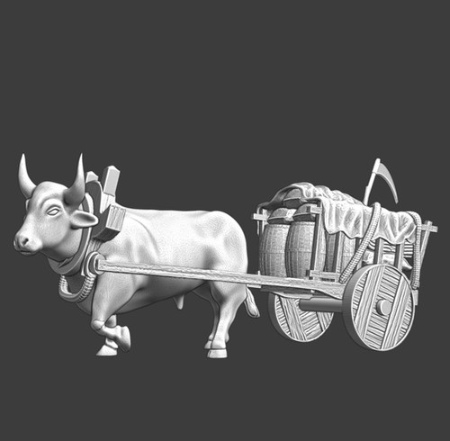 28mm medieval wagon - wagon,
