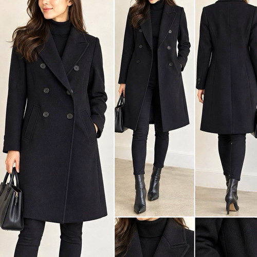Zara women black wool - zara,