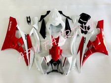 Red White ABS Injection Mold Bodywork Fairing Kit Panel Set for YZF R6 2006 2007