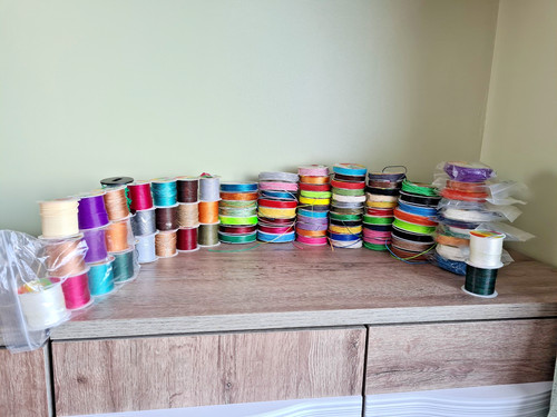 Mixed satin cord beading - mixed,