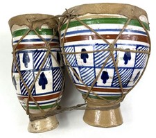 Vintage African Double Drum