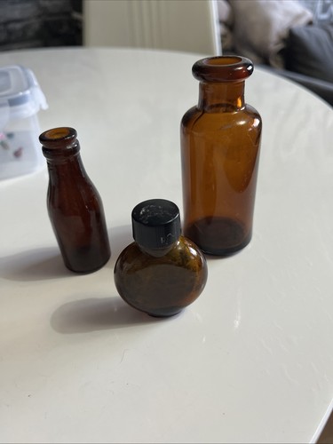 Vintage amber glass - amber, small