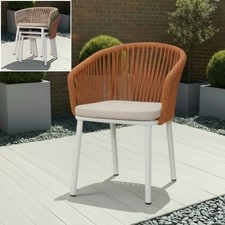 TERRACOTTA CHAIR ROPE BACK