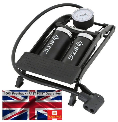 Foot pump twin barrel dual - pump,