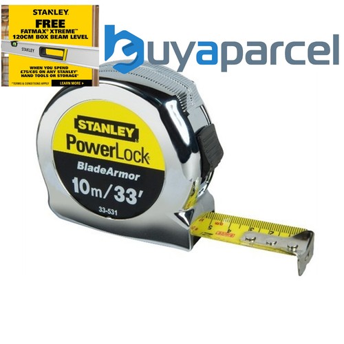 Stanley powerlock 10m tape - powerlock, 33'