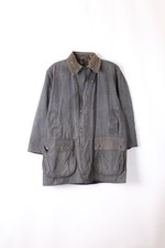 Barbour Border Wax Jacket Grey