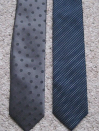 Two men spotty ties - two,