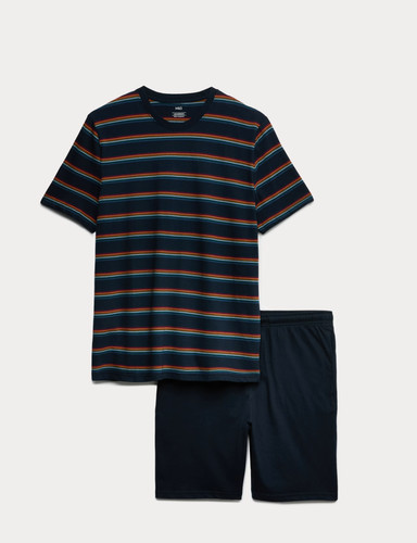 Mens cotton pyjama set - m&s,