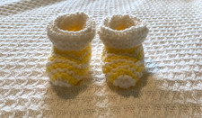 Knitted Baby Booties - 3-6