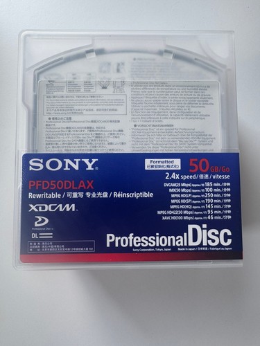 Box sony xdcam 50gb - sony,