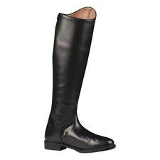 Kids Adults Riding Field Boots Leather Horse Rider Equestrian Shoes - Black