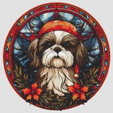 Shih Tzu Christmas Puppy Dog