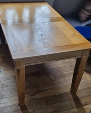 Solid oak dining table